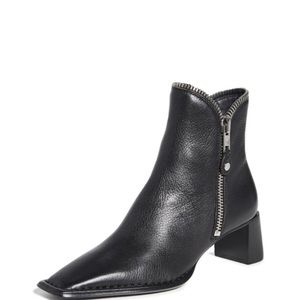 Alexander Wang Lane Low Black Ankle Booties